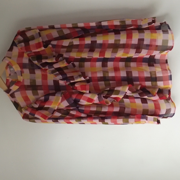 ASOS Maternity 8 Check Ruffle Blouse - Picture 5 of 13